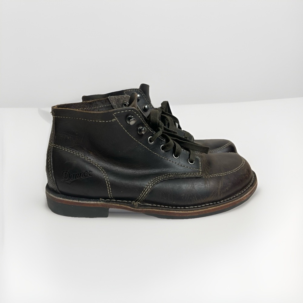 Vintage Danner Jack Hummus 5" Dark Brown Thick Leather Work Sz 10.5 See Descrip.